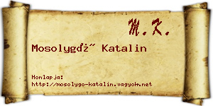 Mosolygó Katalin névjegykártya